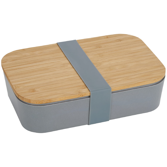 Angle-Right and Blank view of the Bamboo Fiber Lunch Box with Cutting Board Lid