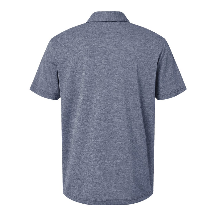 Rear view of the Adidas Heathered Polo -