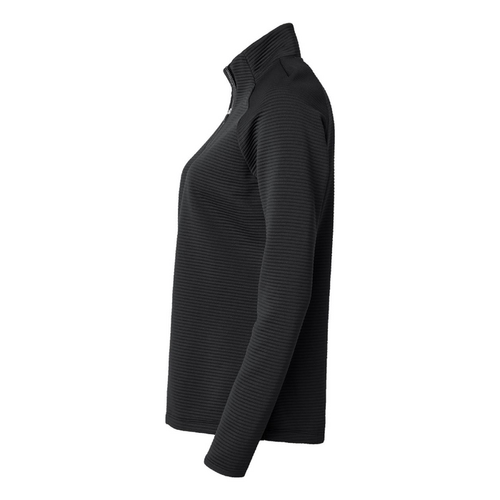 Left view of the Adidas Women's Spacer Quarter-Zip Pullover