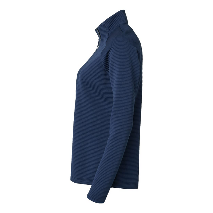 Left view of the Adidas Women's Spacer Quarter-Zip Pullover