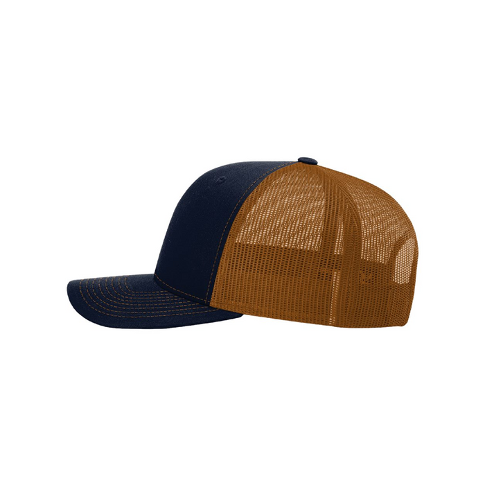Left view of the Richardson Snapback Trucker Cap -