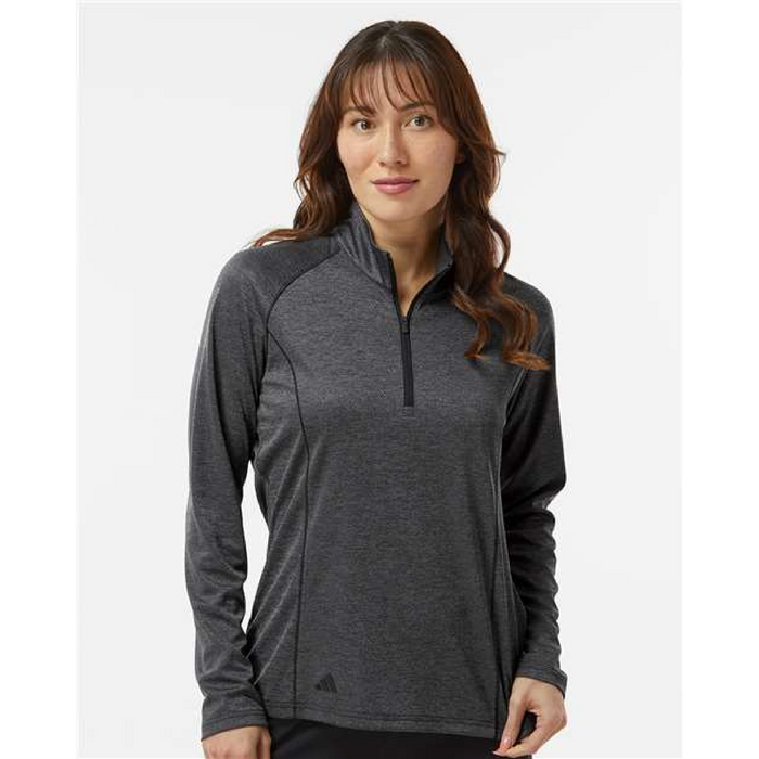 Adidas Women's Space Dyed Quarter-Zip Pullover -