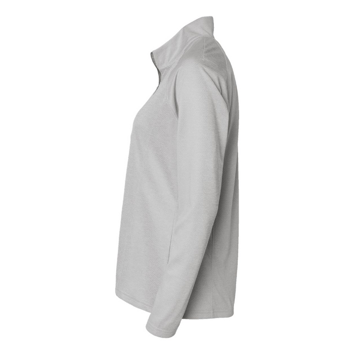 Left view of the Adidas Women's Space Dyed Quarter-Zip Pullover -