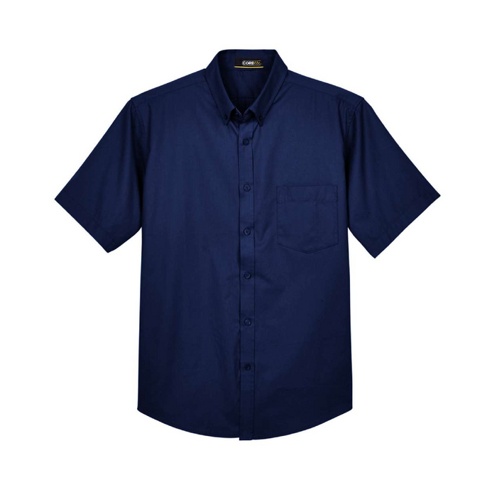 Front view of the Men's Optimum Short Sleeve Twill Dress Shirt -