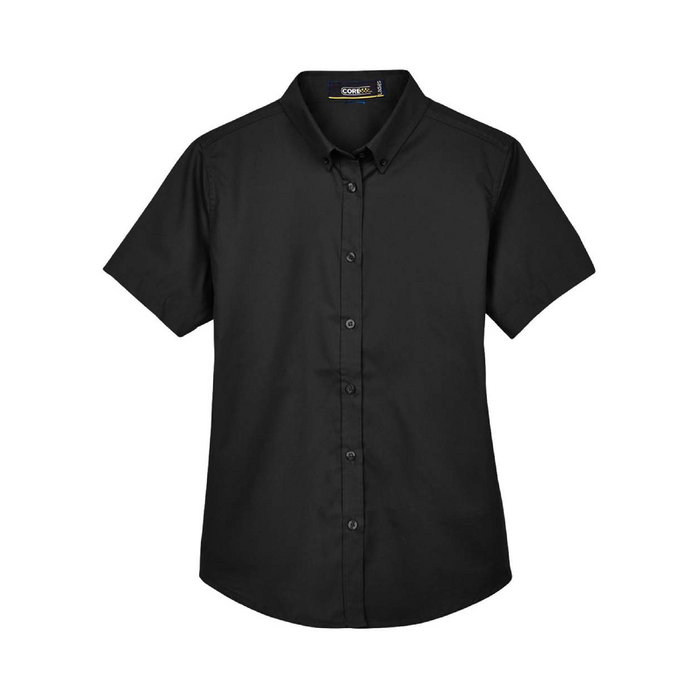 Front view of the Women's Optimum Short Sleeve Twill Shirt -