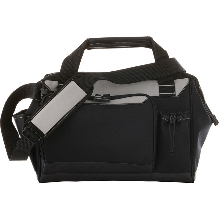 Front and Blank view of the 14" Molded Base Tool Bag
