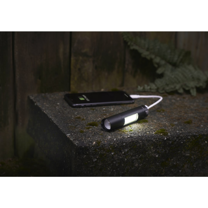 Angle-Right view of the Rechargeable 2200mah Flashlight