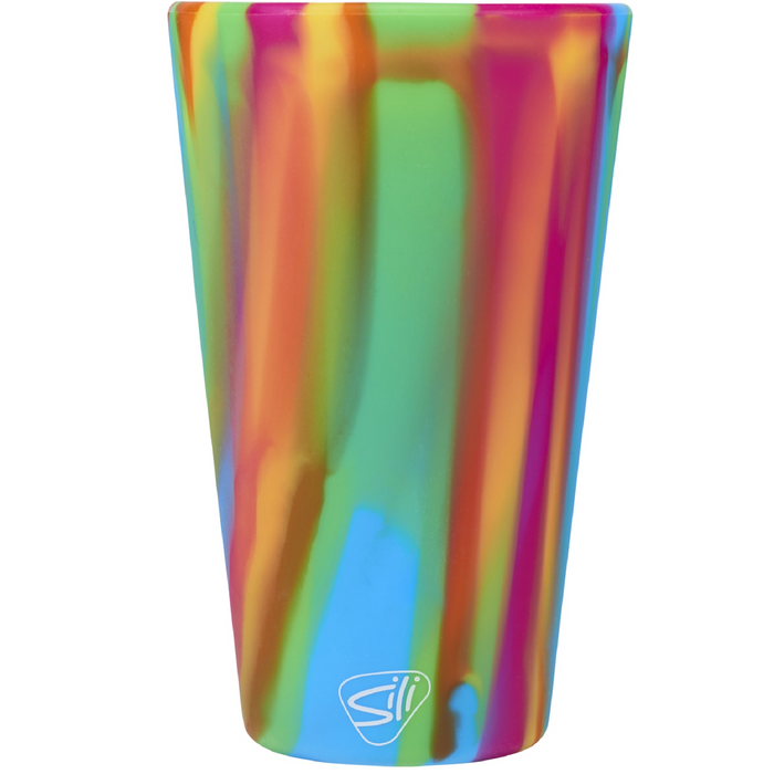 Back view of the Original Silicone Pint Glass 16oz