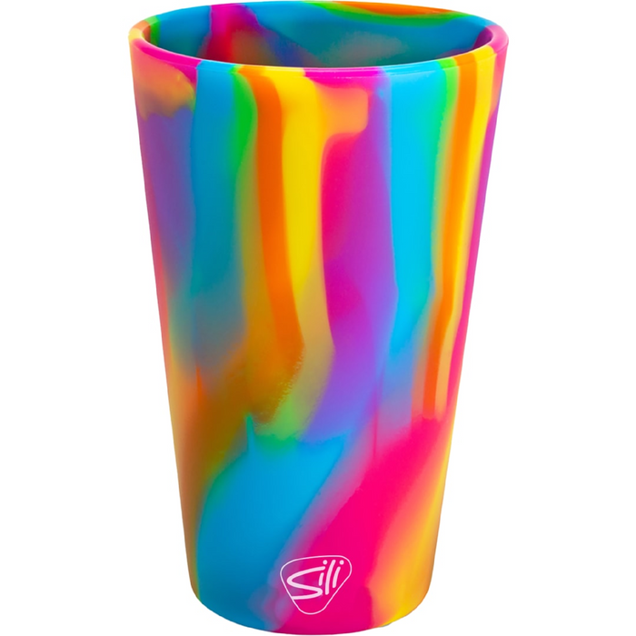Front and Blank view of the Original Silicone Pint Glass 16oz