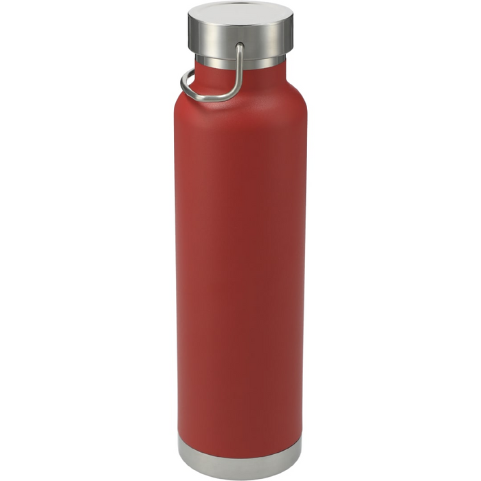Front and Blank view of the Thor Copper Vacuum Insulated Bottle 22oz