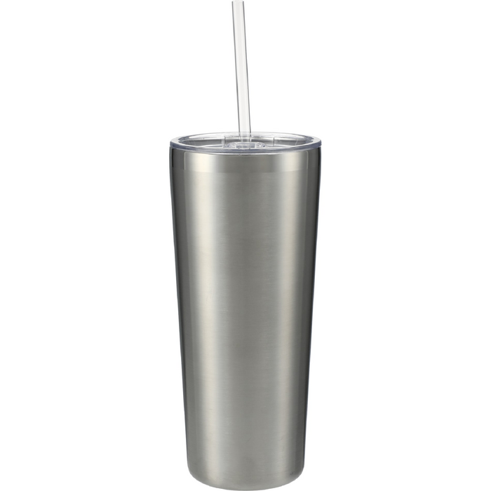 Back and Blank view of the Thor Copper Vacuum Insulated Tumbler 22oz