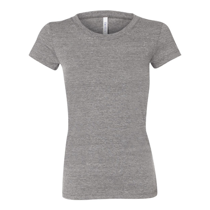 Front view of the BELLA + CANVAS Women's Triblend Tee -