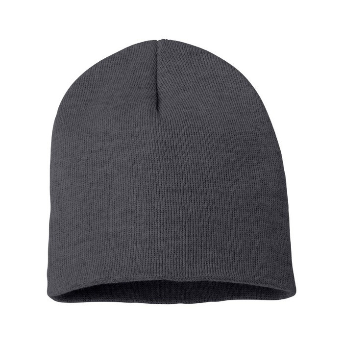 Front view of the 8" Beanie -