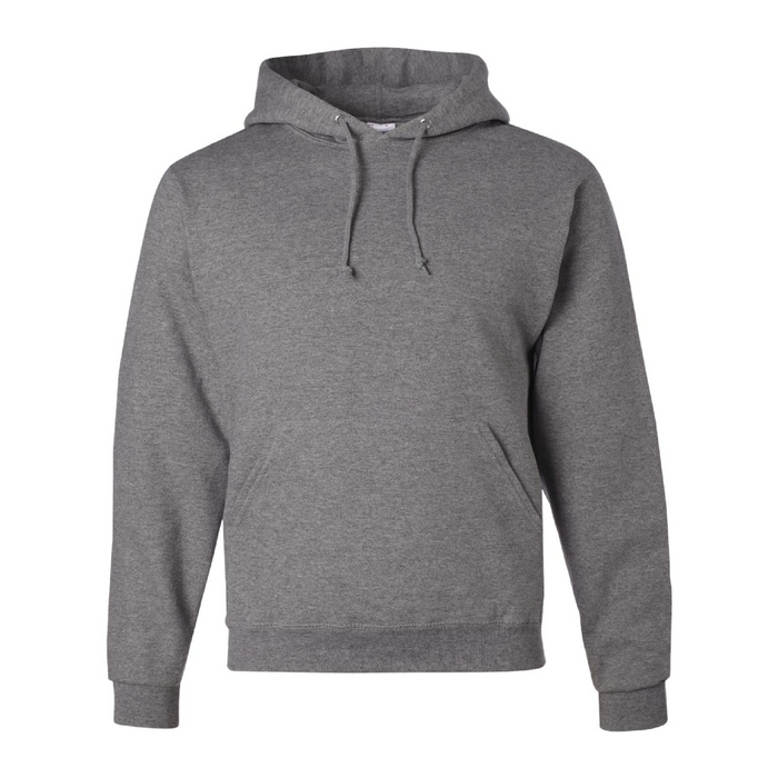 Front view of the JERZEES NuBlend® Hooded Sweatshirt -