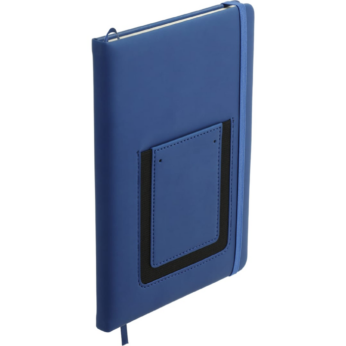Angle-Right and Blank view of the 5.5" x 8.5" Vienna Phone Pocket Bound JournalBook®