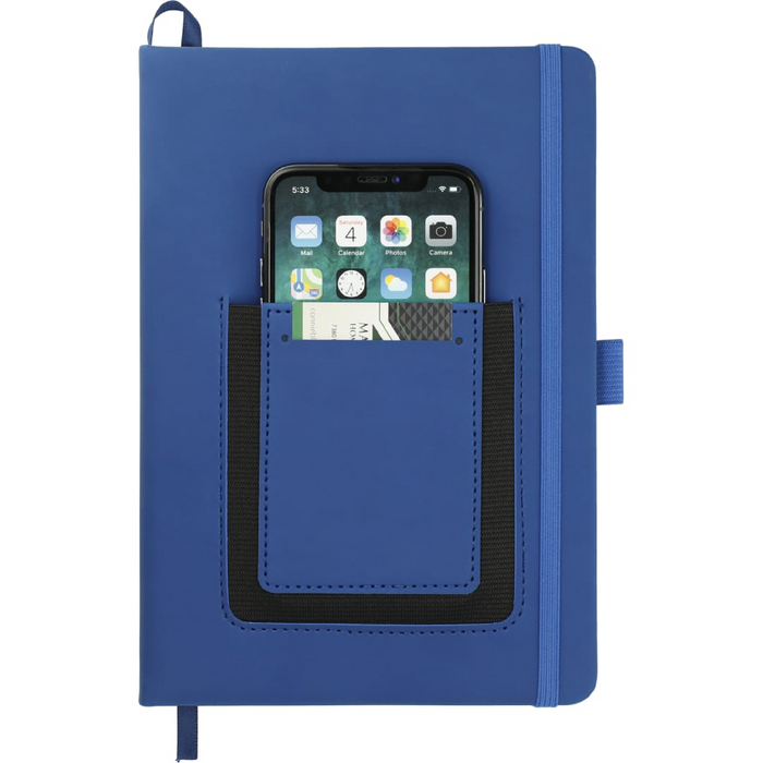 Front and Blank view of the 5.5" x 8.5" Vienna Phone Pocket Bound JournalBook®