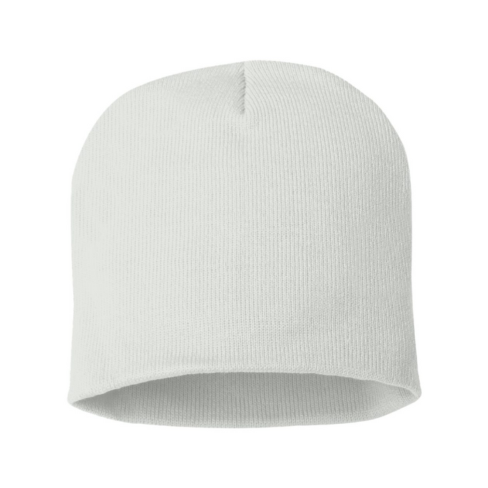 Rear view of the 8" Beanie -