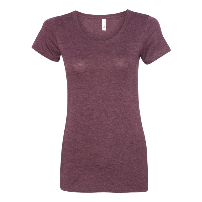 Front view of the BELLA + CANVAS Women's Triblend Tee -