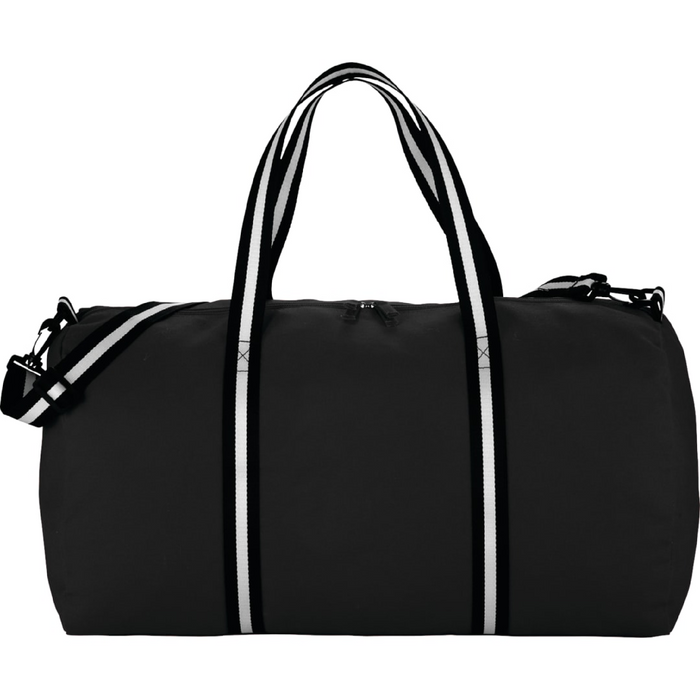 Front and Blank view of the Barrel 12oz Cotton Canvas 22" Weekender