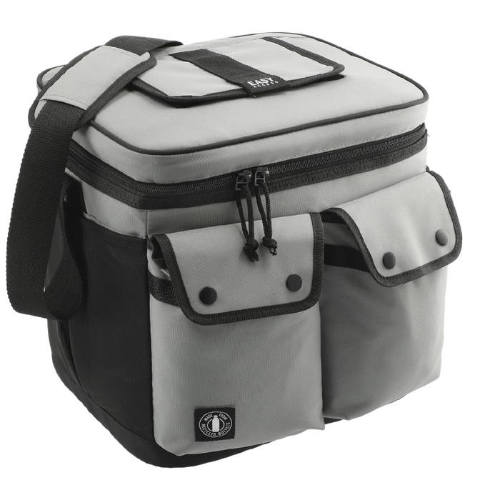 Angle-Right and Blank view of the Arctic Zone ® Repreve® 24 Can Double Pocket Cooler