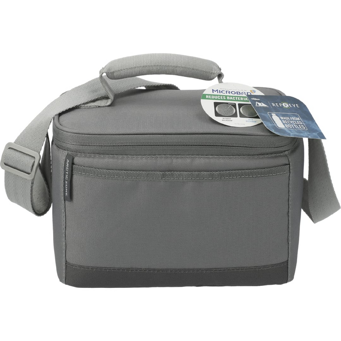 Front and Blank view of the Arctic Zone ® Repreve® Recycled 6 Can Lunch Cooler