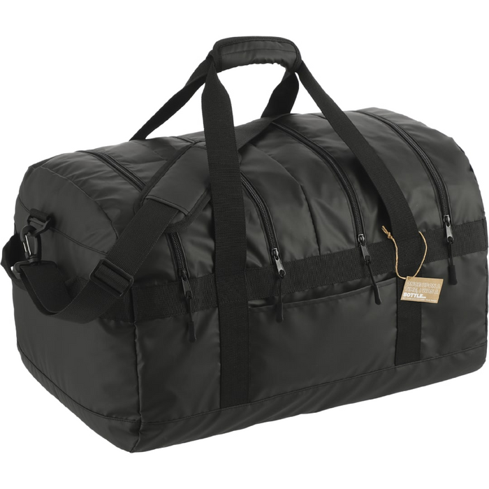 Angle-Right and Blank view of the NBN Recycled Outdoor 60L Duffel