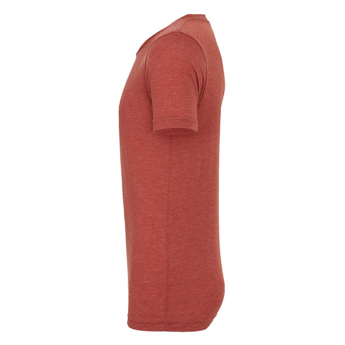 Left view of the BELLA + CANVAS Triblend Tee