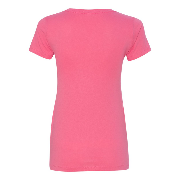 Rear view of the Next Level Women's Ideal V-Neck T-Shirt -