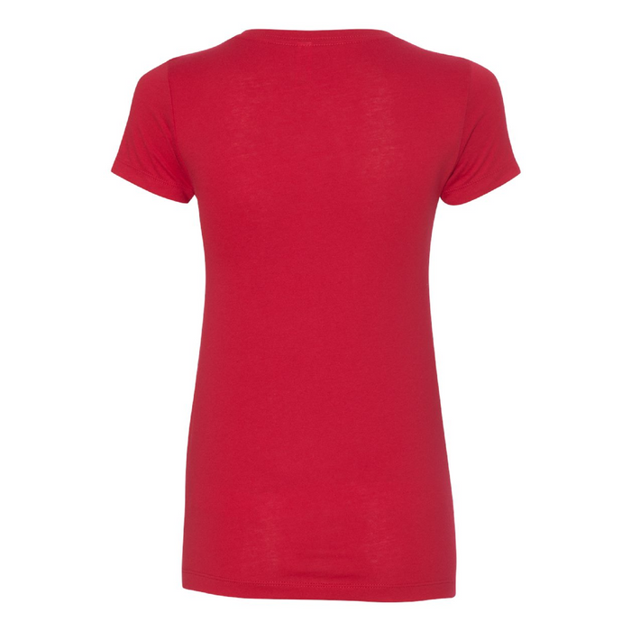 Rear view of the Next Level Women's Ideal V-Neck T-Shirt -