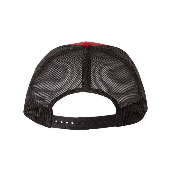Rear view of the Richardson Snapback Trucker Cap -