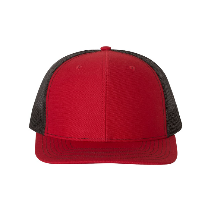 Front view of the Richardson Snapback Trucker Cap -