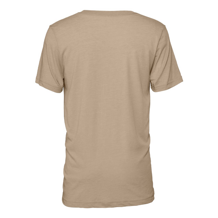 Rear view of the BELLA + CANVAS Triblend Tee -