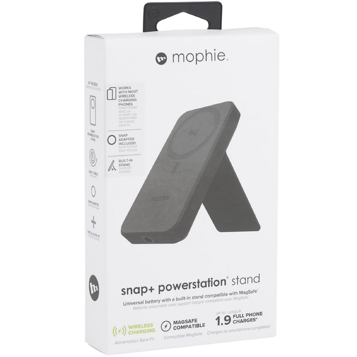 Angle-Right view of the mophie ® Snap + 10000 mAh Powerstation Stand