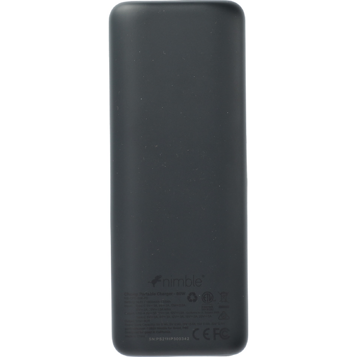 Back and Blank view of the Champ Pro 20000 mAh PD Power Bank