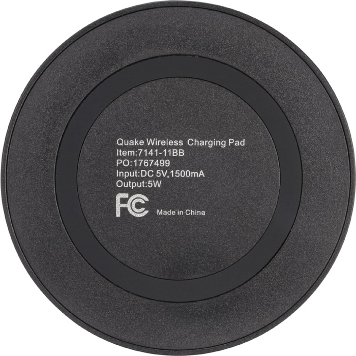 Front view of the Quake Wireless Charging Pad