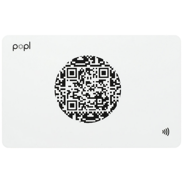 Back view of the Popl Digital Business Card
