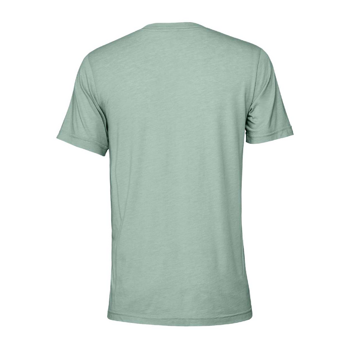 Rear view of the BELLA + CANVAS Triblend Tee