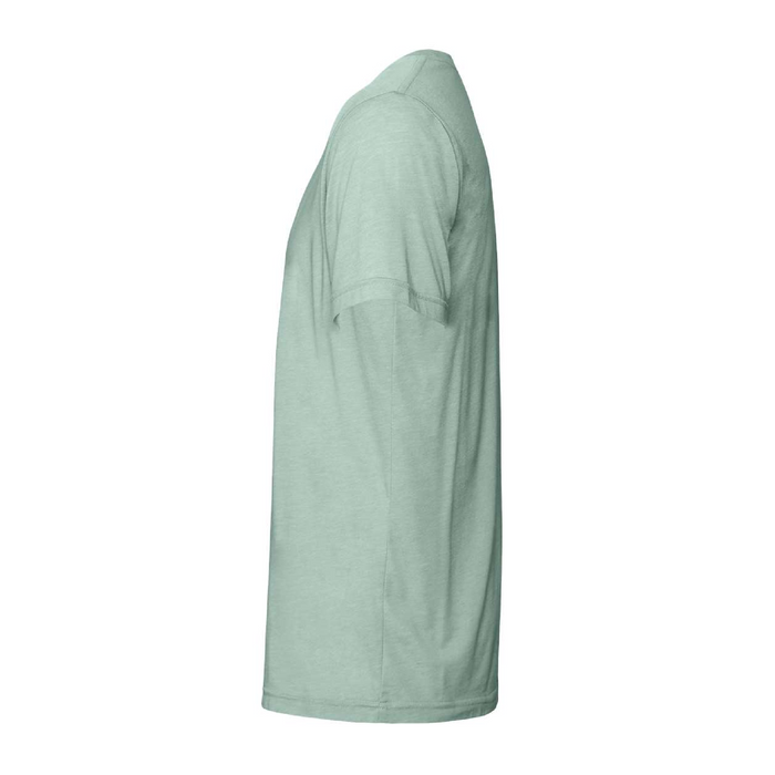 Left view of the BELLA + CANVAS Triblend Tee