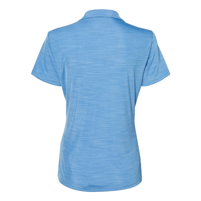 Rear view of the Adidas Women's Mélange Polo -