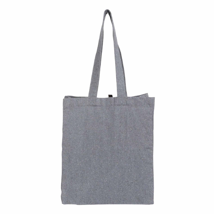 Back and Blank view of the Recycled Cotton Grocery Tote