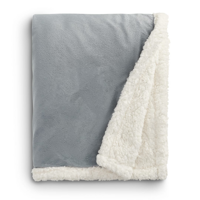 Front and Blank view of the Field & Co. ® Sherpa Blanket