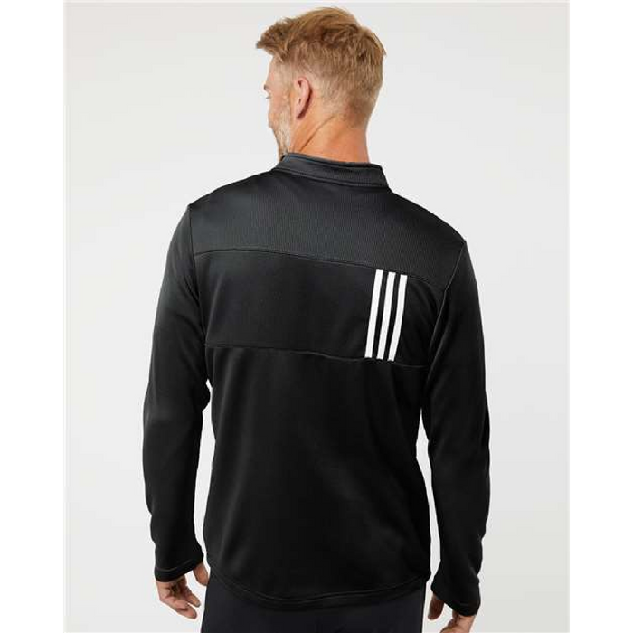 Adidas 3-Stripes Double Knit Quarter-Zip Pullover