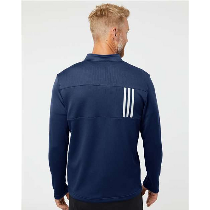 Adidas 3-Stripes Double Knit Quarter-Zip Pullover