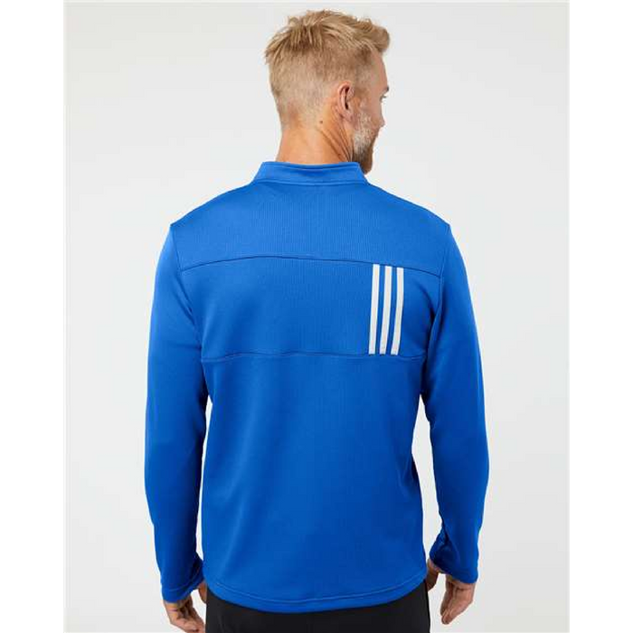 Adidas 3-Stripes Double Knit Quarter-Zip Pullover