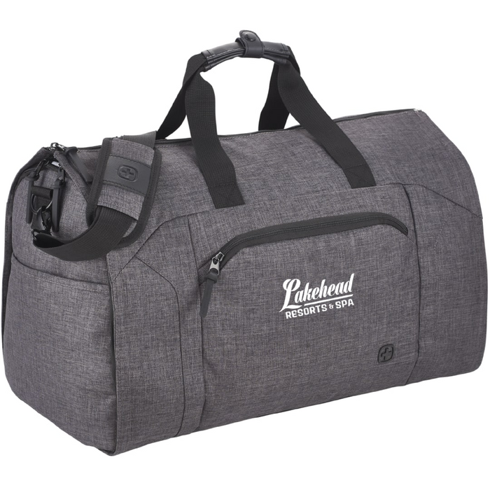 Angle-Right view of the Wenger Getaway 20" RPET Garment Duffel