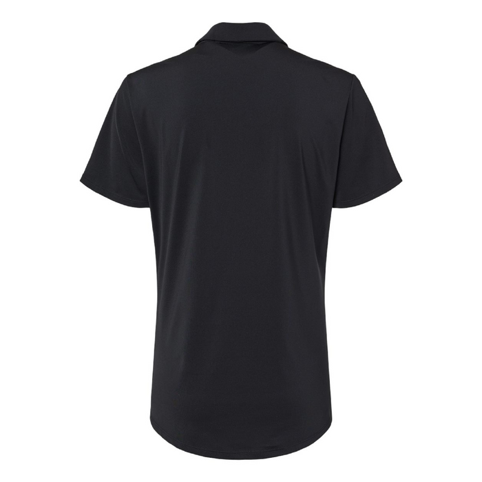 Rear view of the Adidas Women's Ultimate Solid Polo -
