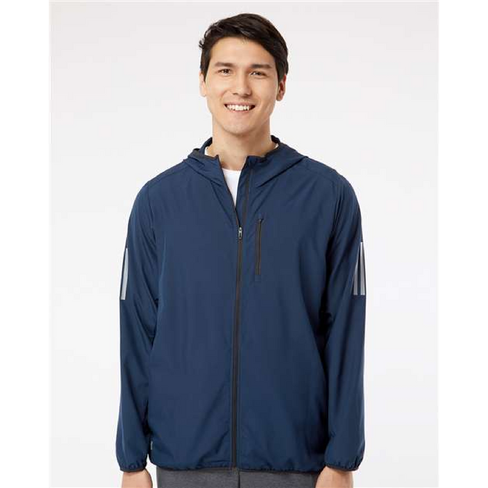 Adidas Hooded Full-Zip Windbreaker -