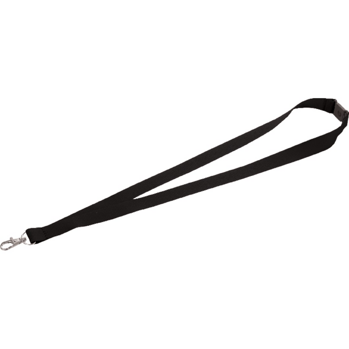 Front and Blank view of the Lanyard with Lobster Clip