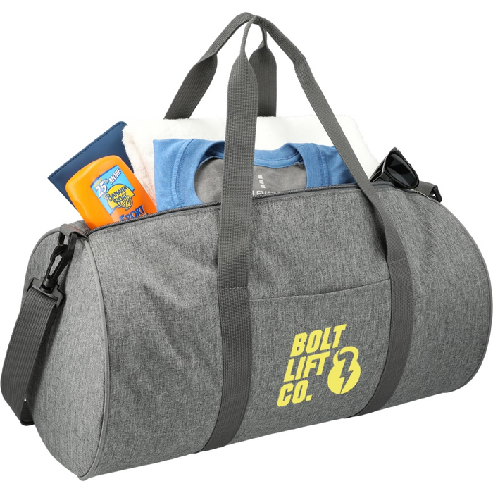 Angle-Right view of the Tahoe 18" Graphite Barrel Duffel