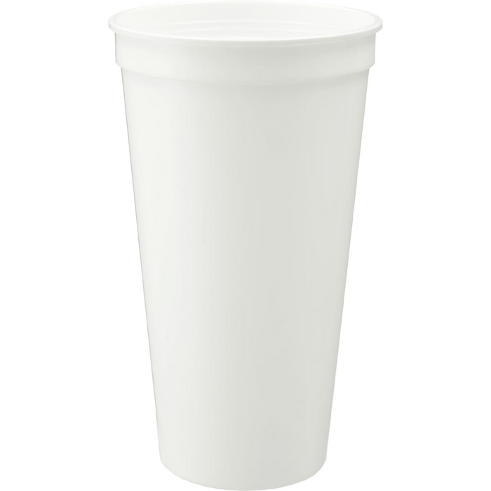 Front and Blank view of the Solid 24oz Stadium Cup